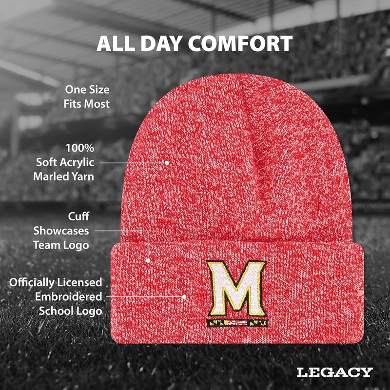 Legacy NCAA Officially Licensed Ribbed Knit Cuff Beanie, Unisex, One Size Fits Most - Image 2